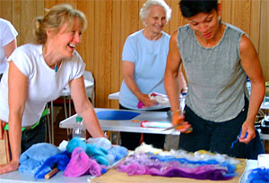 feltmaking workshops with Mary-Clare Buckle